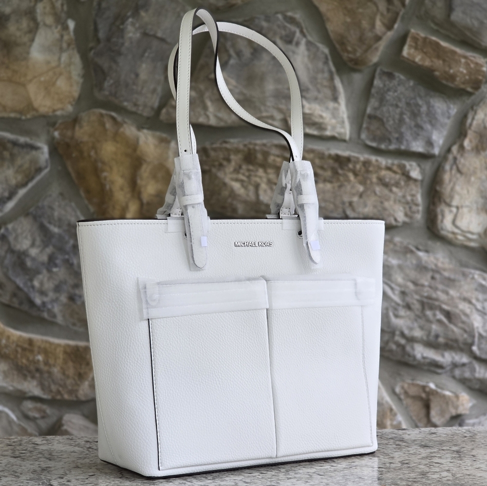 Michael Kors Jet Set Medium White Tote